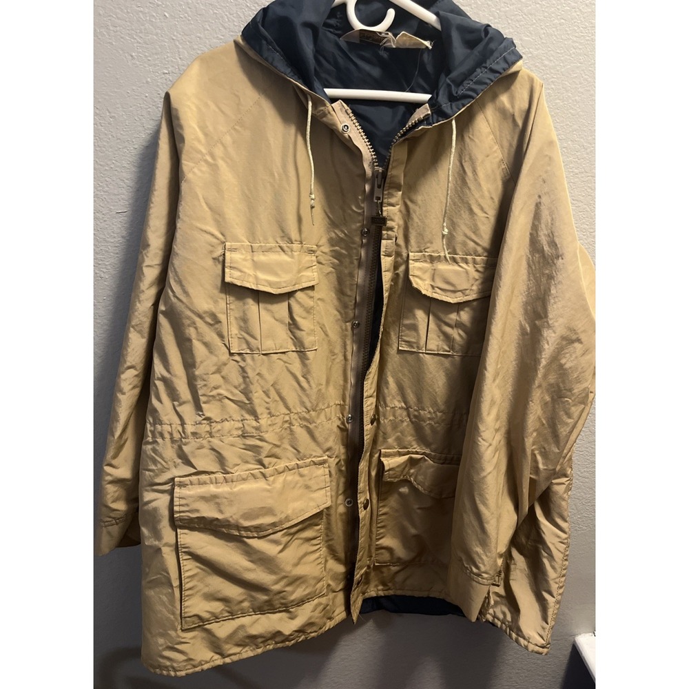 Wall's Men's Jacket Vintage Size XL Made In USA Full Zip 4 Pocket‎ Design